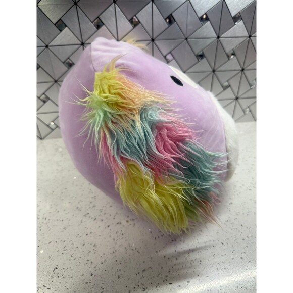 SQUISHMALLOWS Barb The Dog 11" Stuffed Plush Toy Purple Rainbow Puppy Floppy Ear - Picture 3 of 9